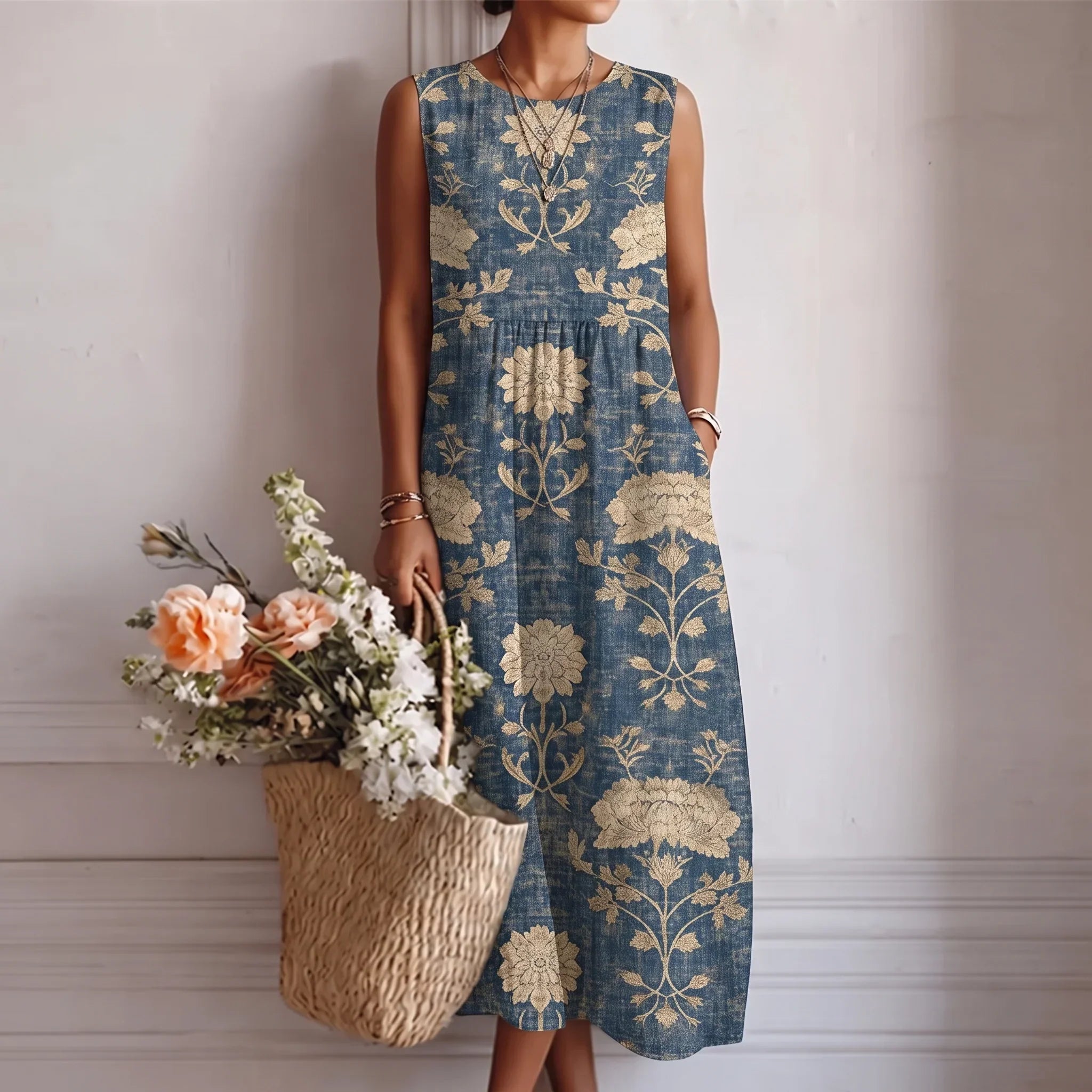 Alba™ | Sleeveless A-Line Dress