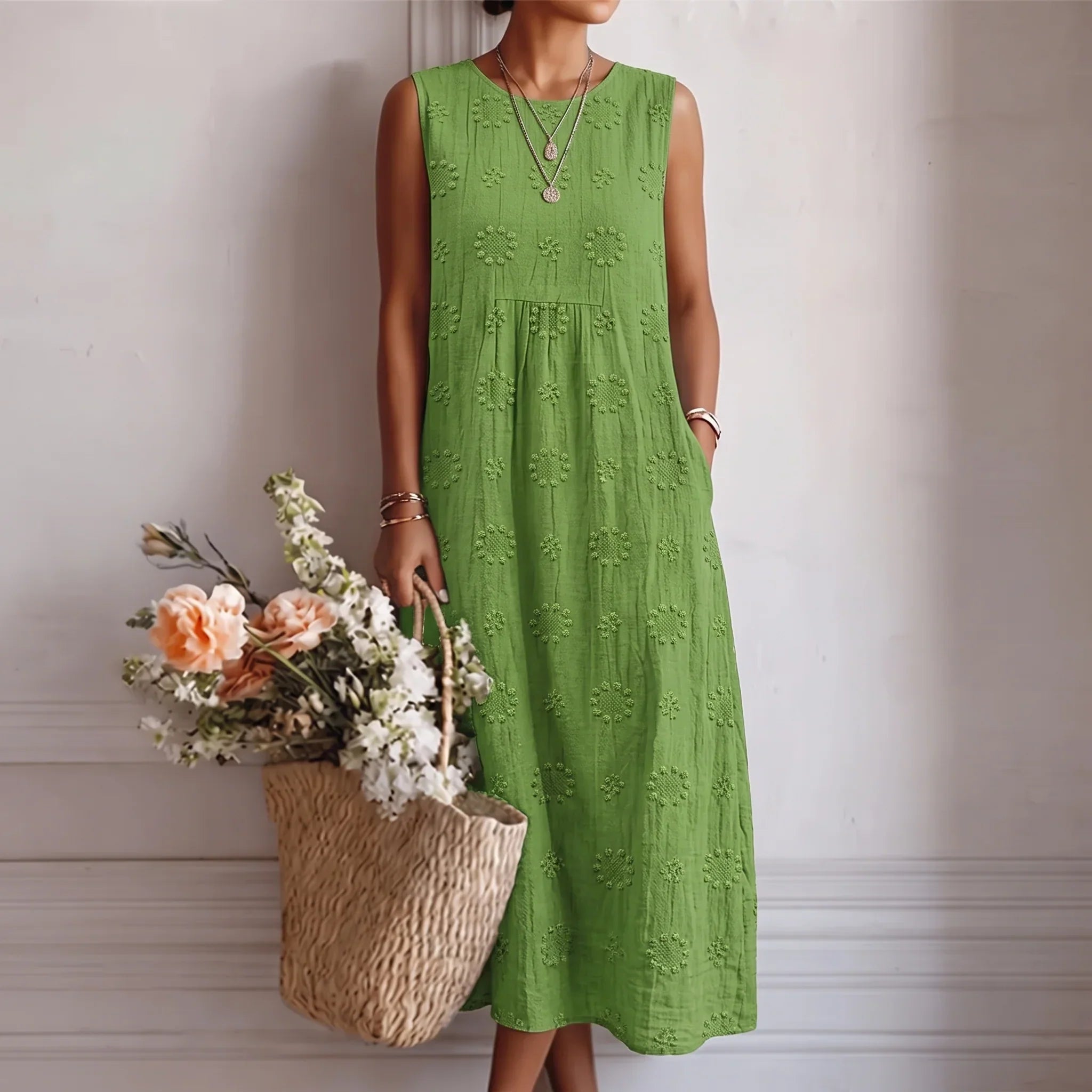 Alba™ | Sleeveless A-Line Dress