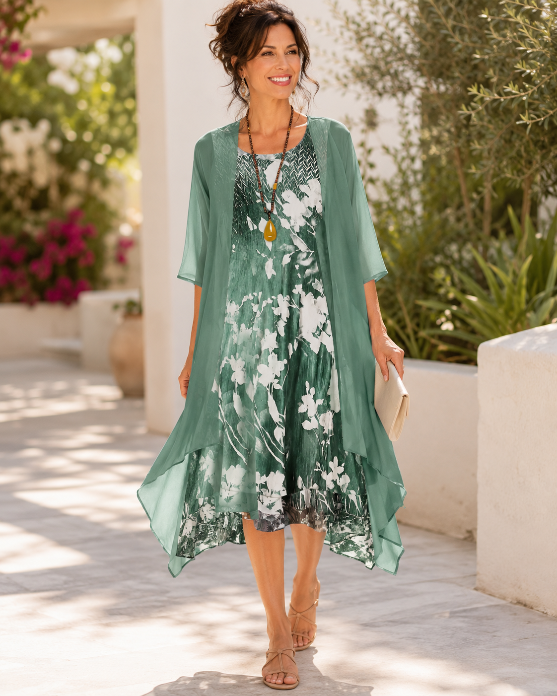 Olivia | Floral Breeze Layered Dress