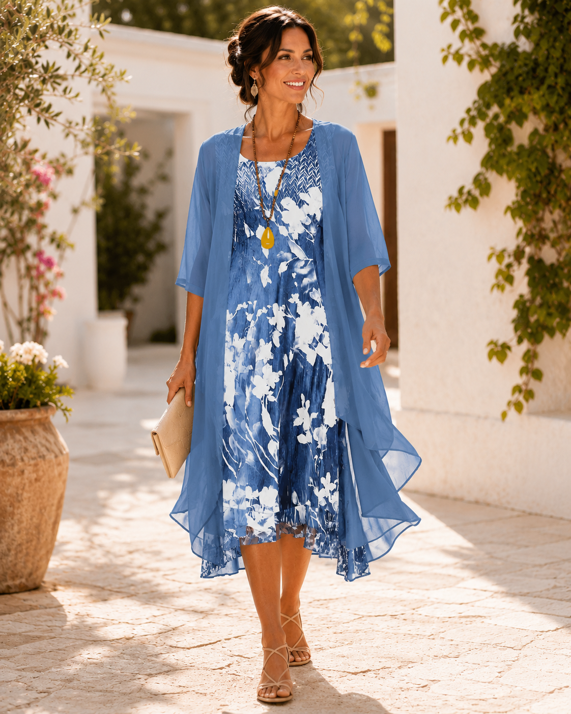 Olivia | Floral Breeze Layered Dress