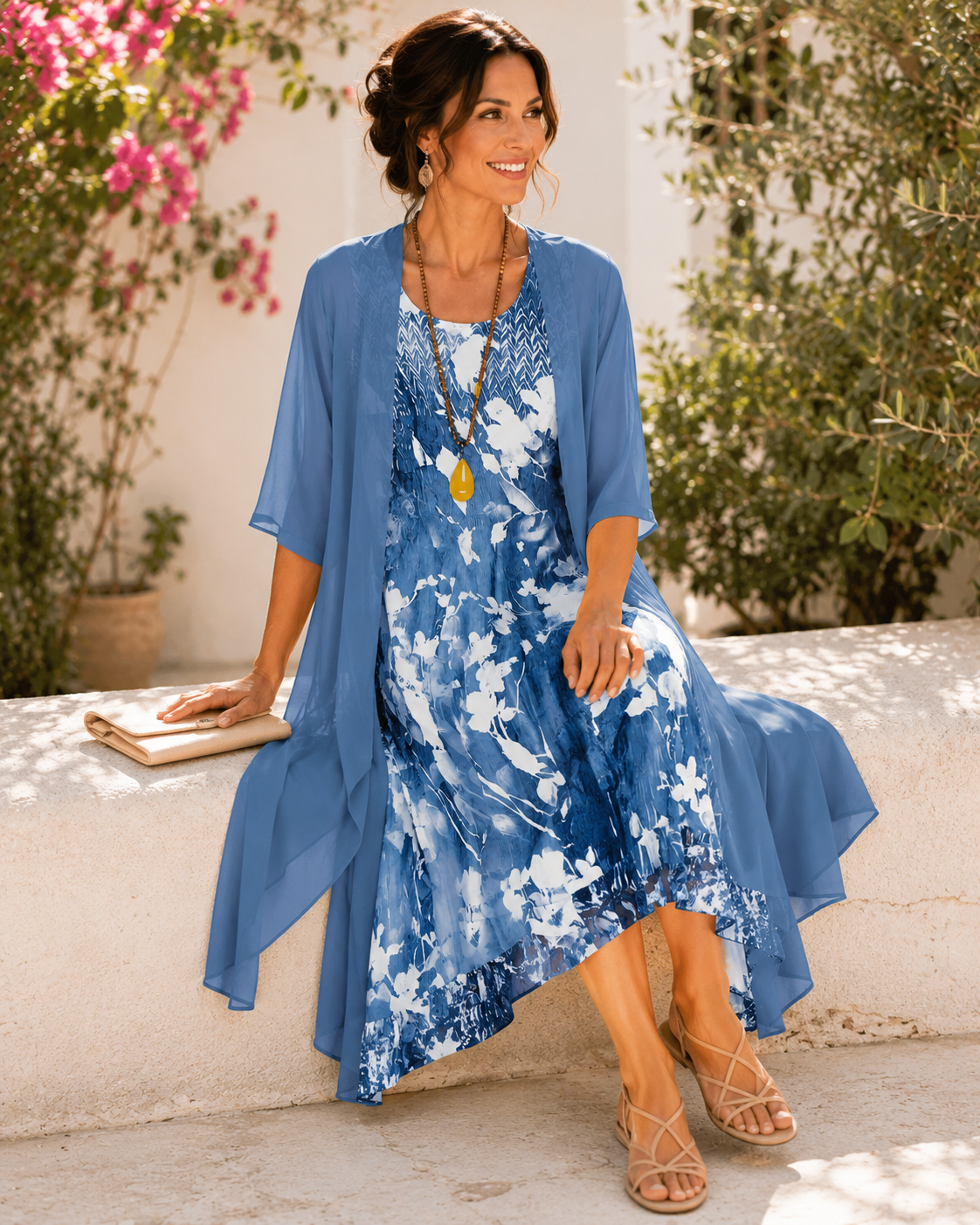 Olivia | Floral Breeze Layered Dress