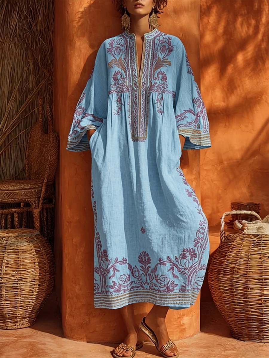 Zahara™ Bohemian Floral Maxi Dress
