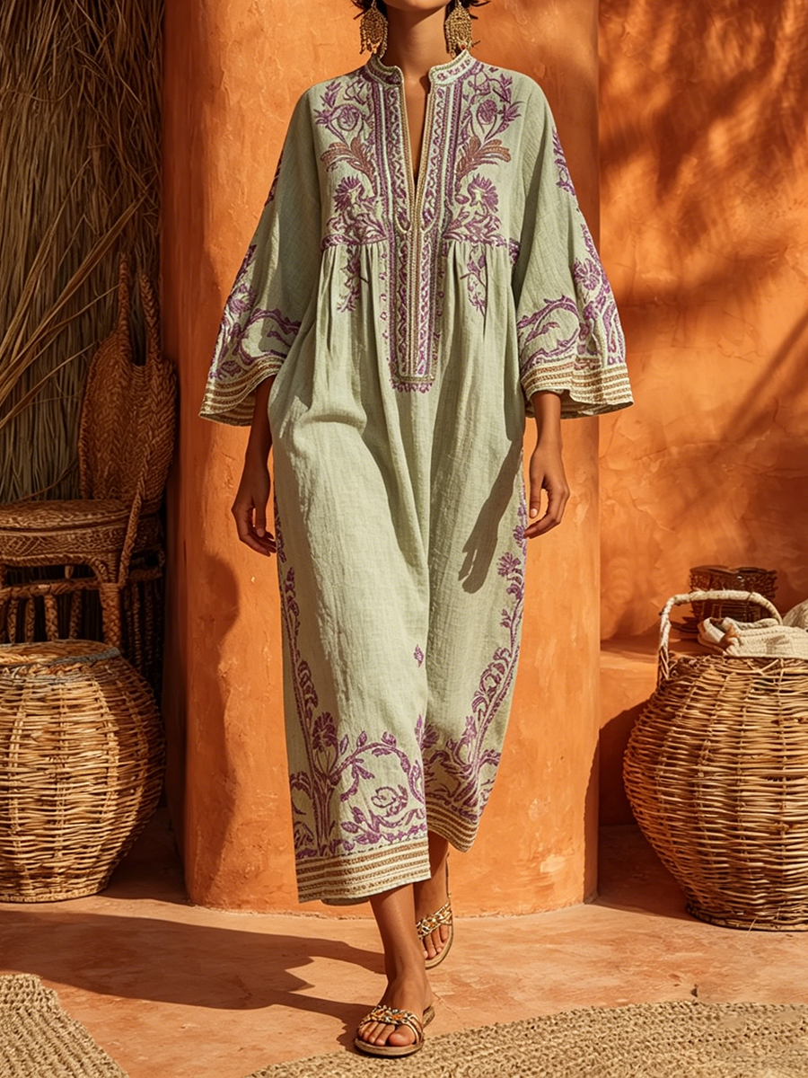 Zahara™ Bohemian Floral Maxi Dress