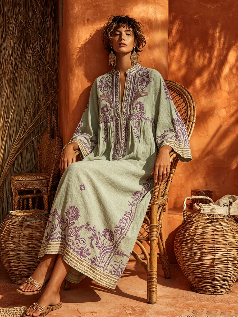 Zahara™ Bohemian Floral Maxi Dress