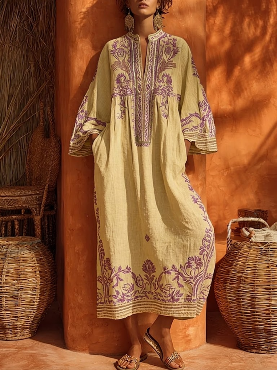 Zahara™ Bohemian Floral Maxi Dress