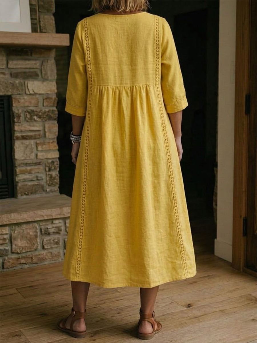 Martha | Casual V-Neck Pocket Maxi Dress