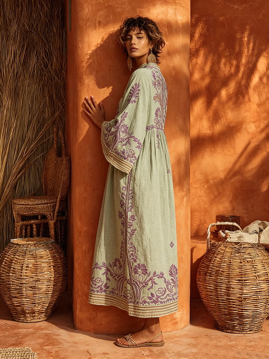 Zahara™ Bohemian Floral Maxi Dress
