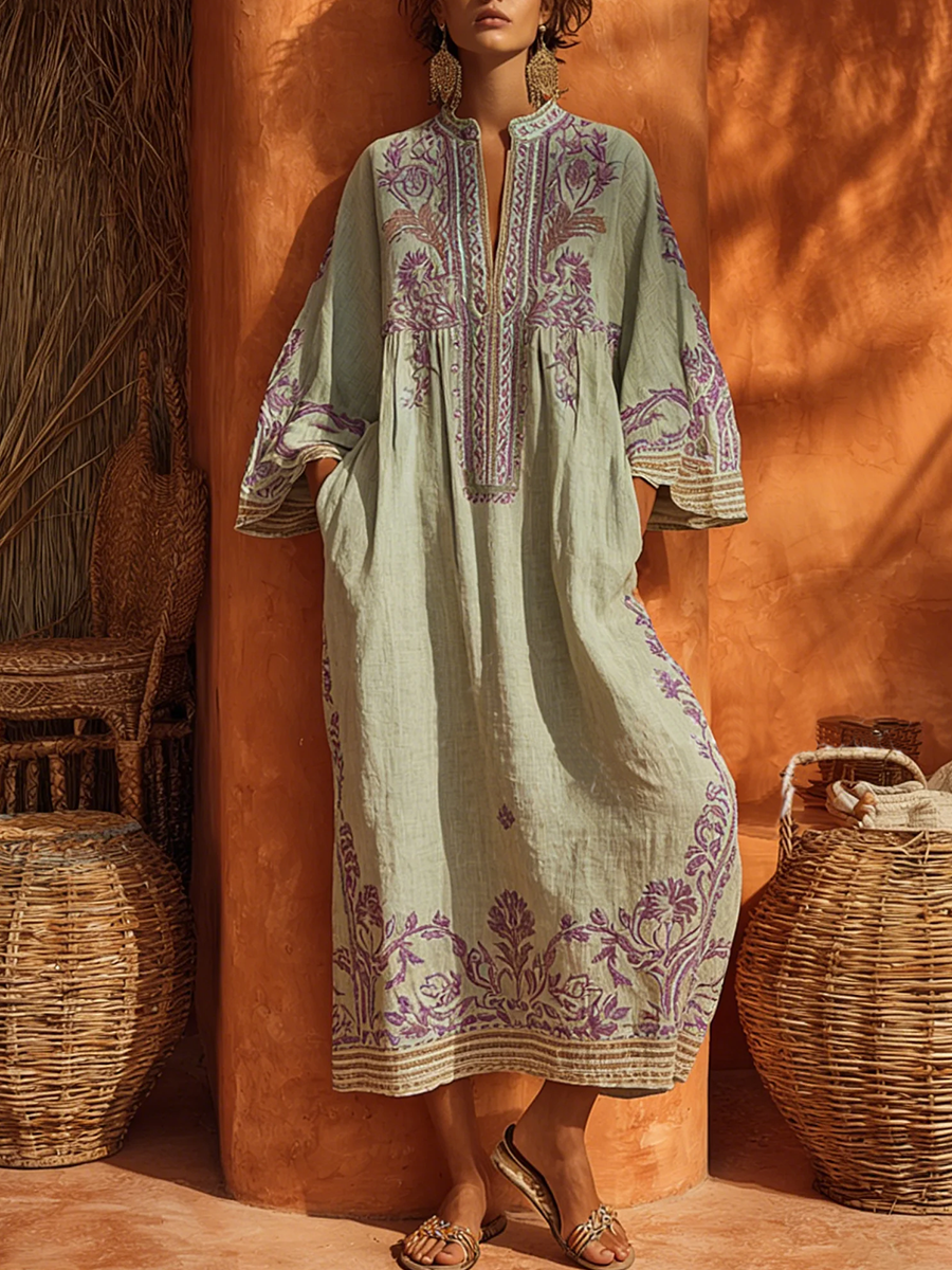 Zahara™ Bohemian Floral Maxi Dress