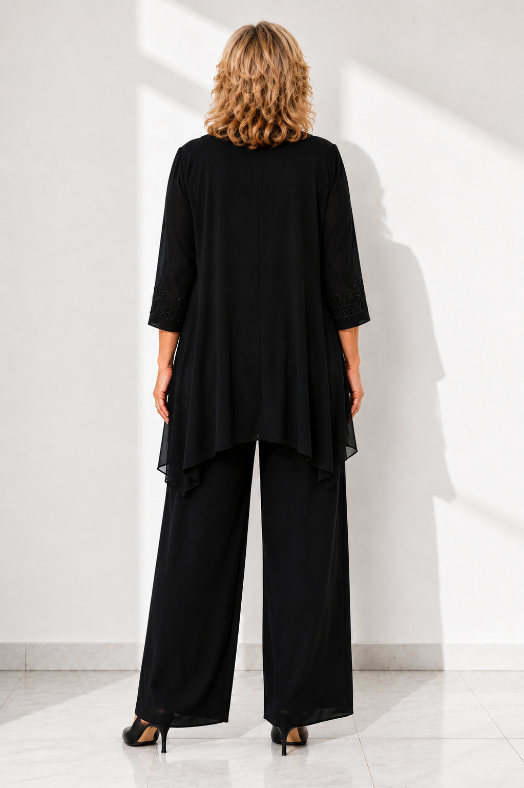 Elise™ | Elegant Lace Three-Piece Pant Set