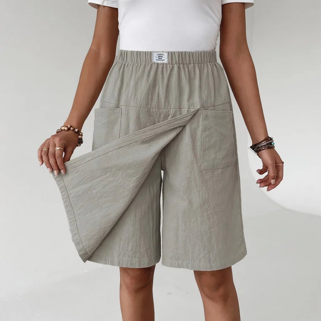 Rosalie™ | Elastic Waist Skort with Generous Pockets