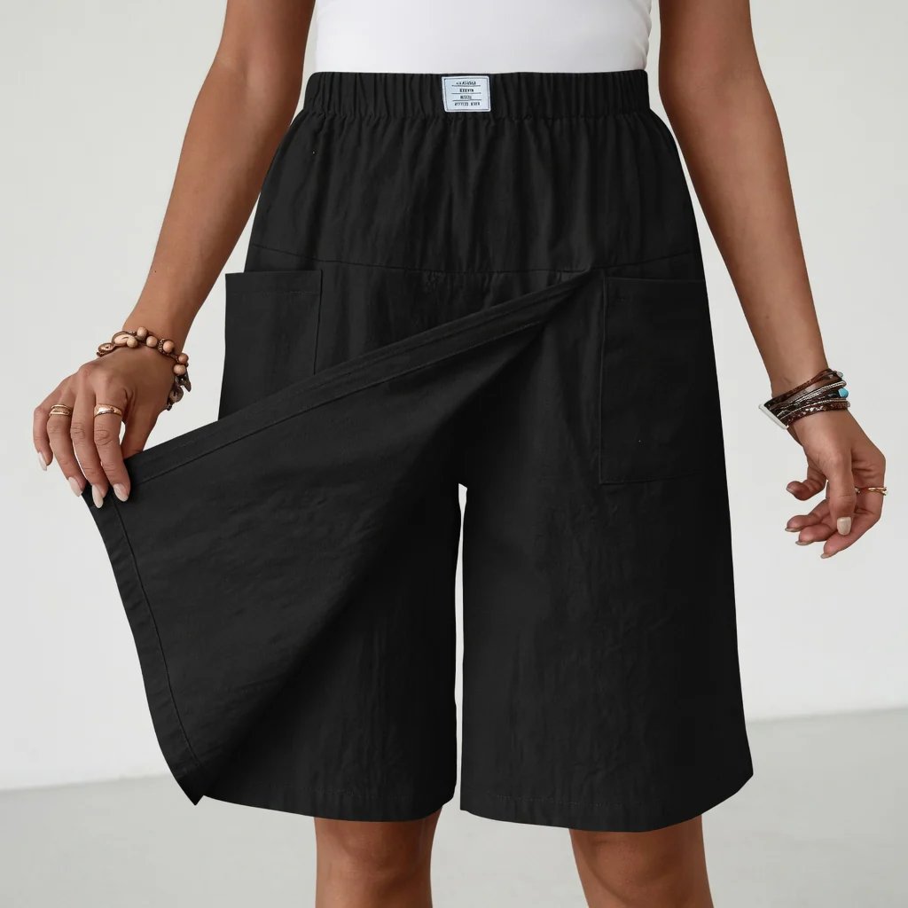 Rosalie™ | Elastic Waist Skort with Generous Pockets