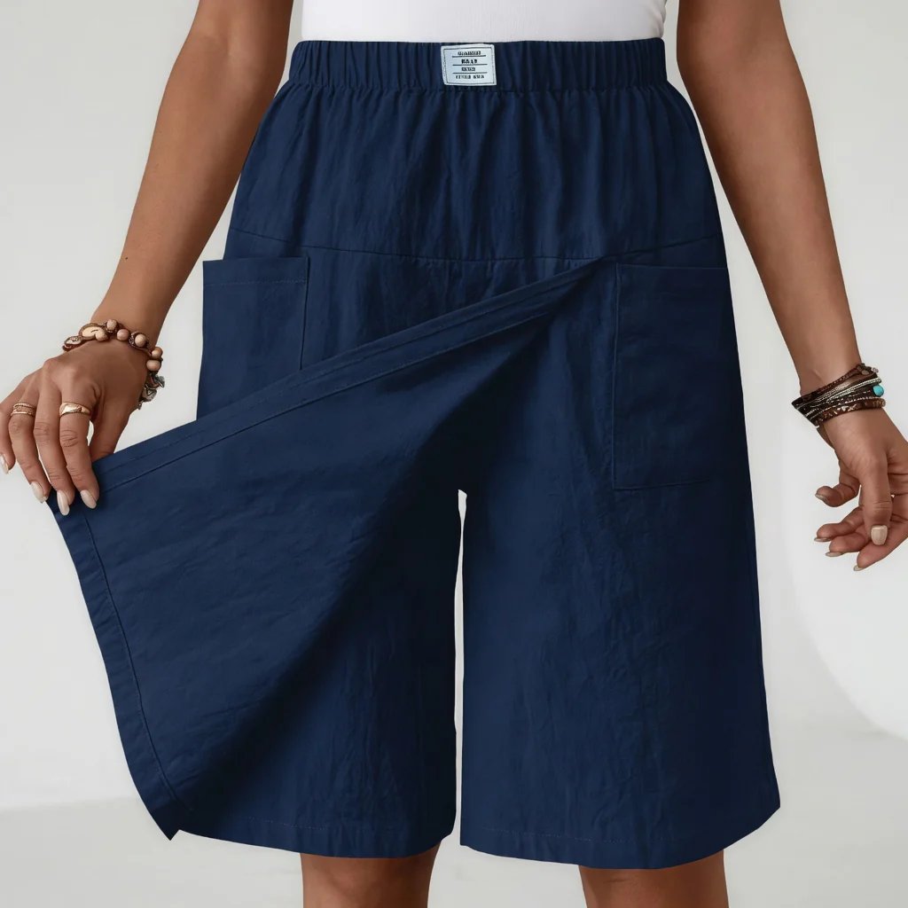 Rosalie™ | Elastic Waist Skort with Generous Pockets