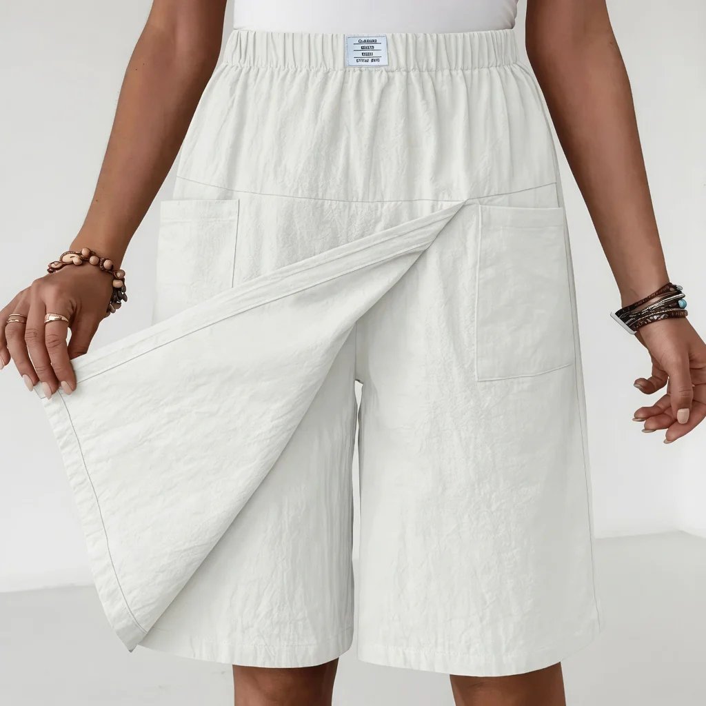 Rosalie™ | Elastic Waist Skort with Generous Pockets