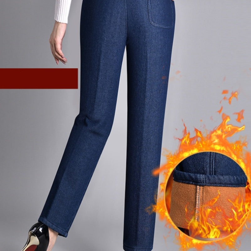Laluna® | Women’s jeans with side pockets and an elasticated waist