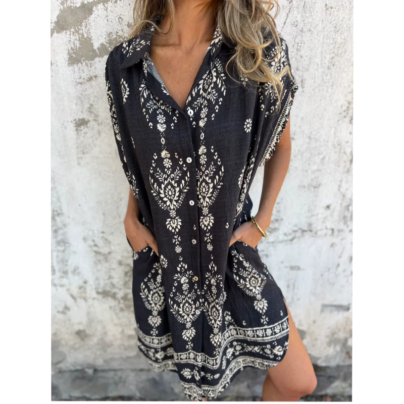 Emmeline Printed Pocket Dress