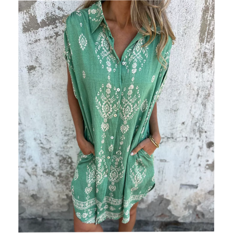 Emmeline Printed Pocket Dress